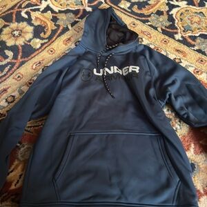 Mens navy blue under Armour Hoodie size Small